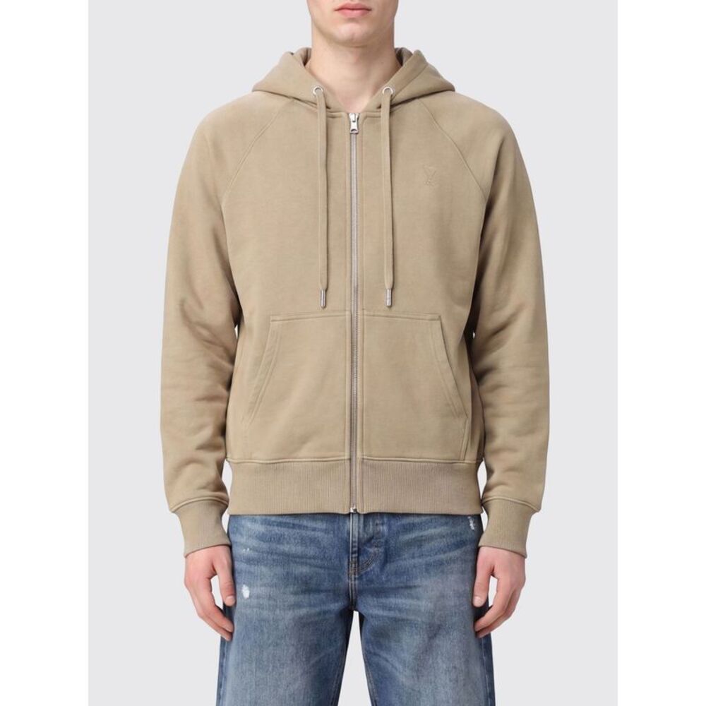 Ami Paris Sweatshirt Men Beige